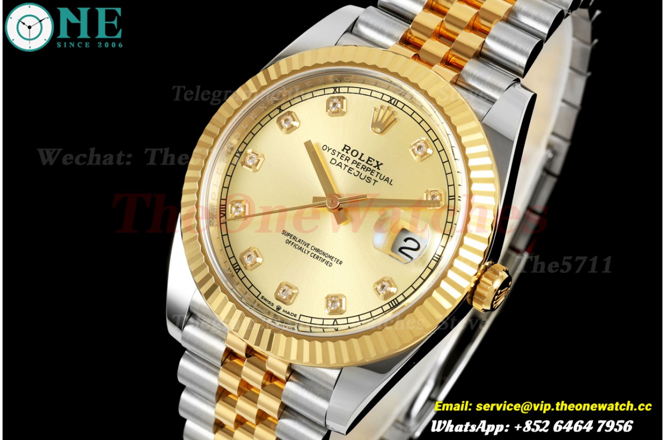 Datejust 126333 41mm Jub SS/YG Gold/Dia WDF JH3235 (Free Sprung)