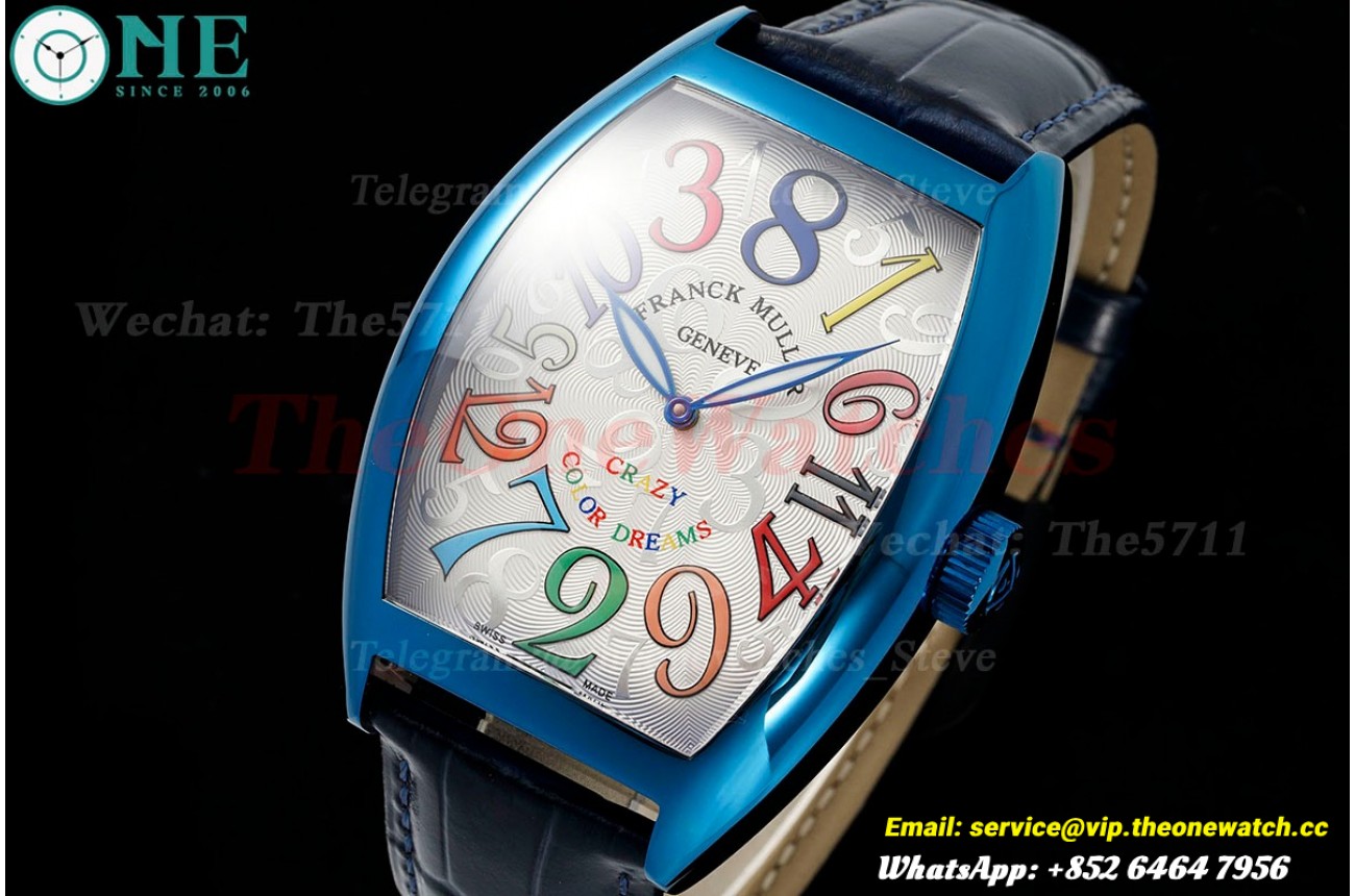 Crazy Hours 40mm Blue PVD/LE White Dial TWF A23J