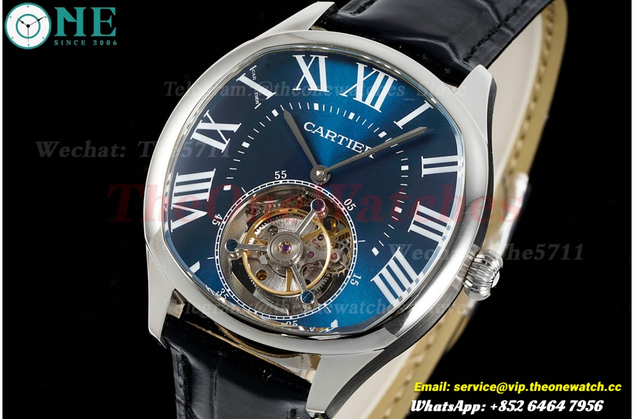 Drive De Cartier 40mm SS/LE Blue Dial RMSF Tourb