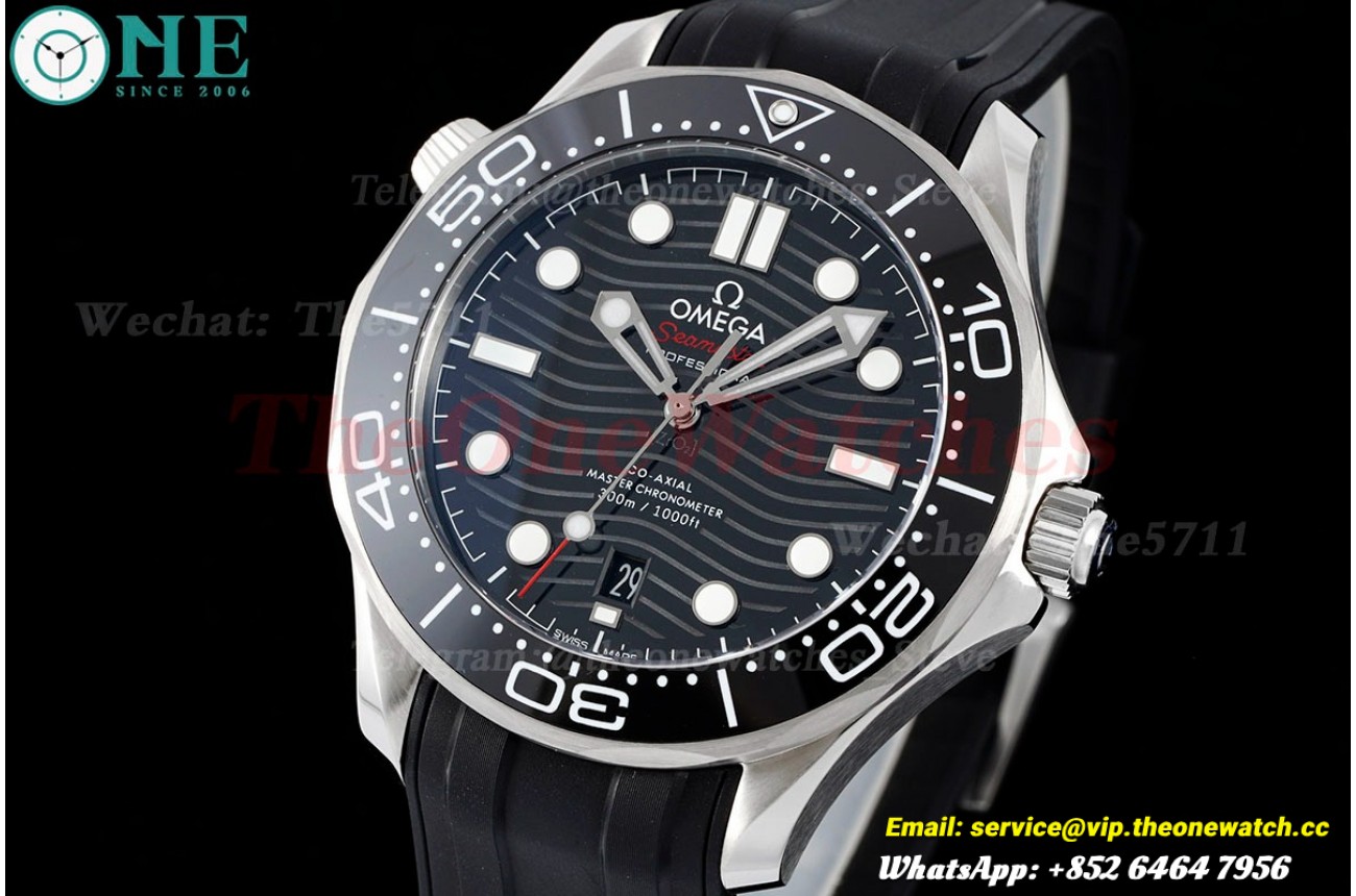 Seamaster 300m Basel 2018 SS/RU Black/Dot ZF A8800