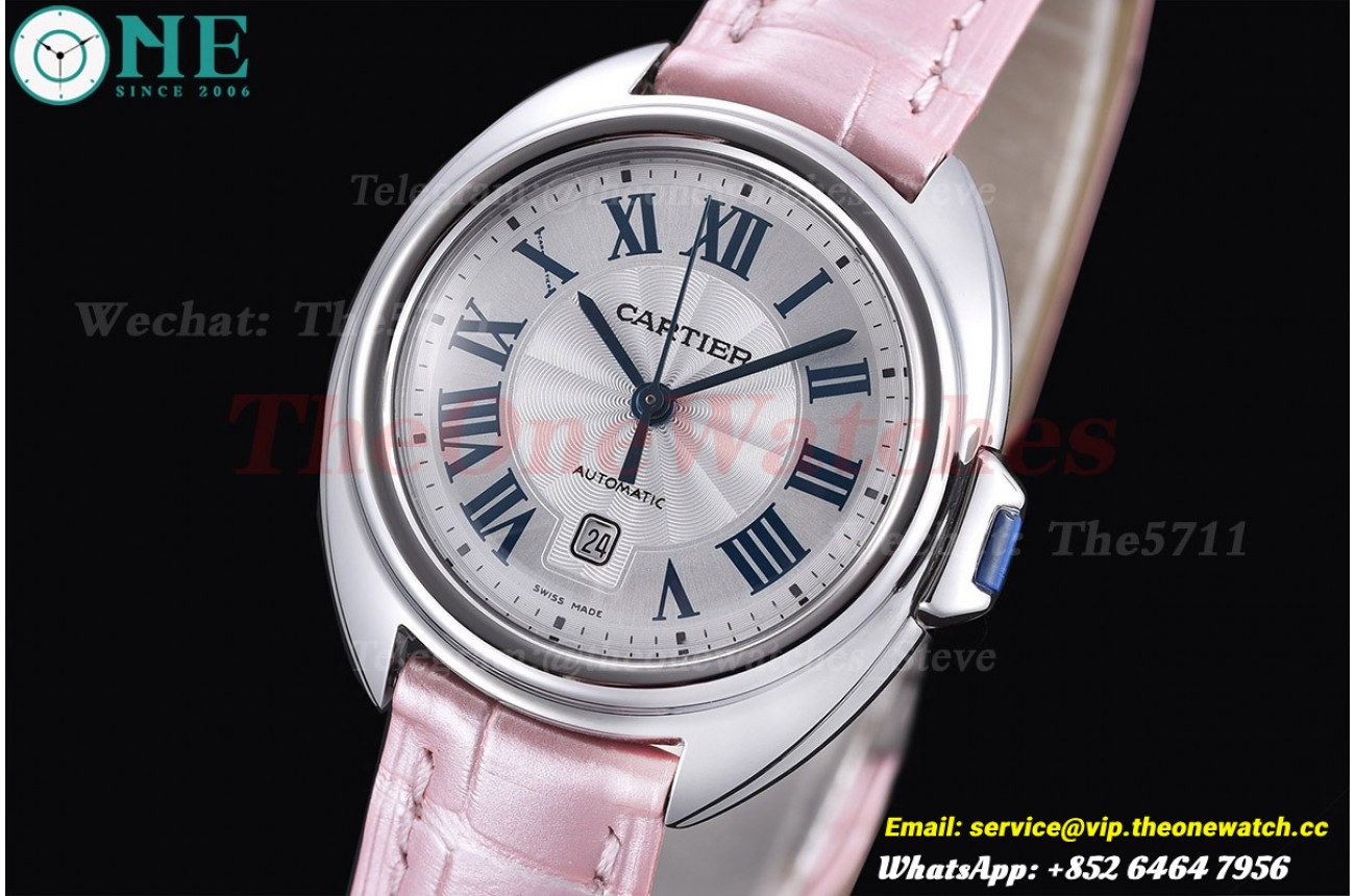 CLE De Cartier 31mm SS/LE Pink Strap RXWF ETA2671