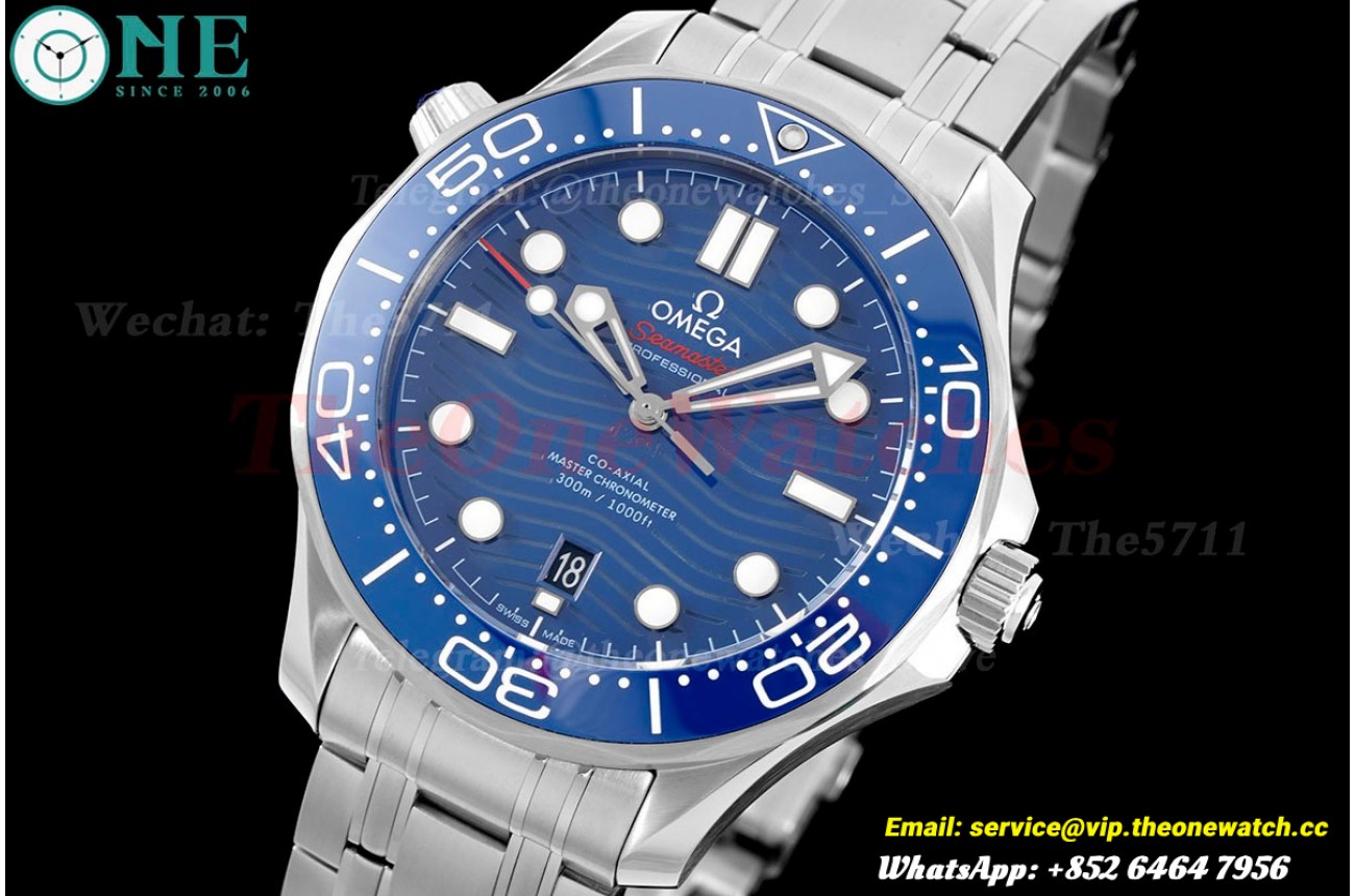 Seamaster 300m 42mm SS/SS Blue Dial JVSF A8800