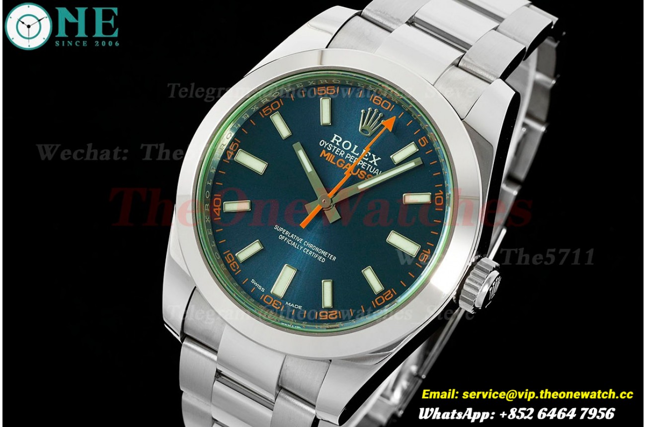 Milgauss 116400GV 40mm SS/SS Blue Dial VSF VS3131
