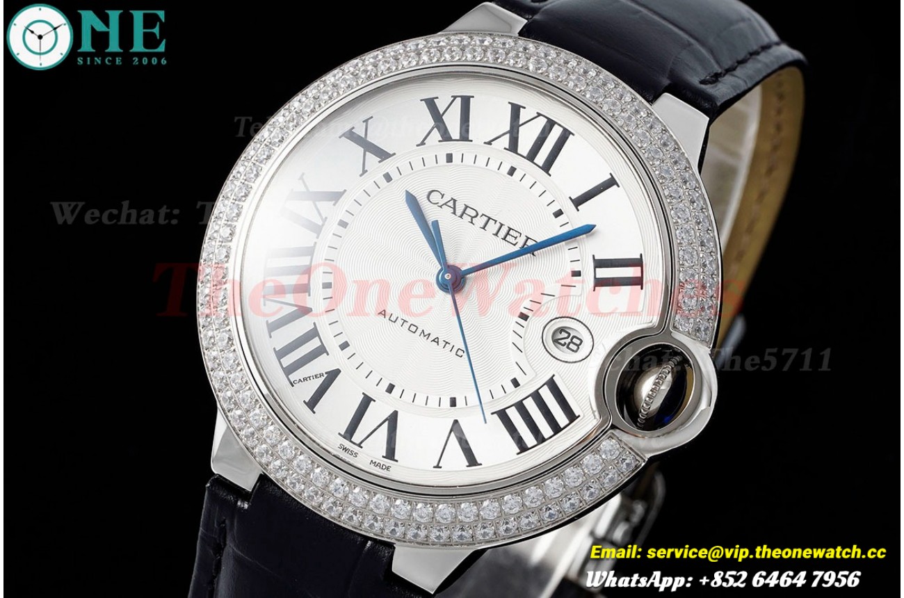 Ballon Bleu De Cartier 42mm Dia SS/LE White Dial AF A2824