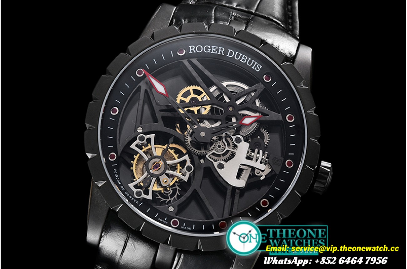 Roger Dubuis - Excalibur RDDBEX0392 Tourbillon PVD/LE Skele Tourbillon
