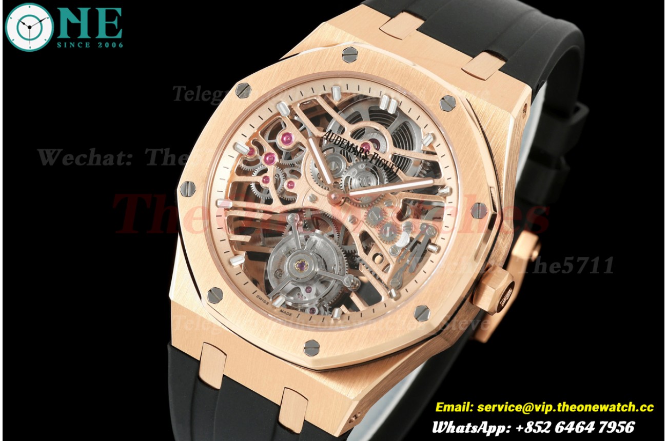 Royal Oak 26735SG 41mm RG/RU Skeleton Dial APPF Tourb