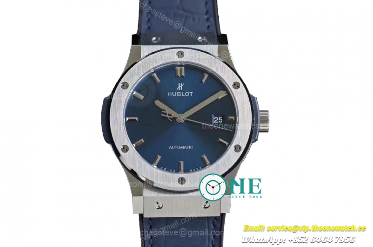Hublot  - Classic Fusion Bang 42mm TI/LE/RU Blue HUB1110