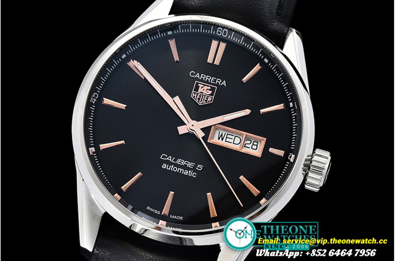 Tag Heuer - Carrera Calibre 5 Automatic SS/LE Blk/R ANF Asia 2824