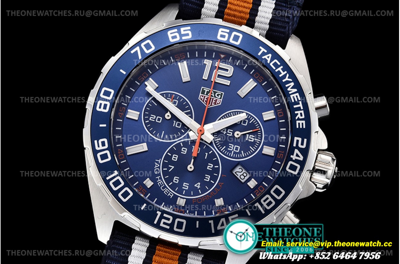 Tag Heuer - Tag F1 Chrono SS/NY Blue XTF Swiss Qtz