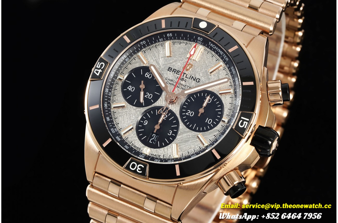 Chronomat B01 42MM RG/RG Meteorite/Stk BLF A7750