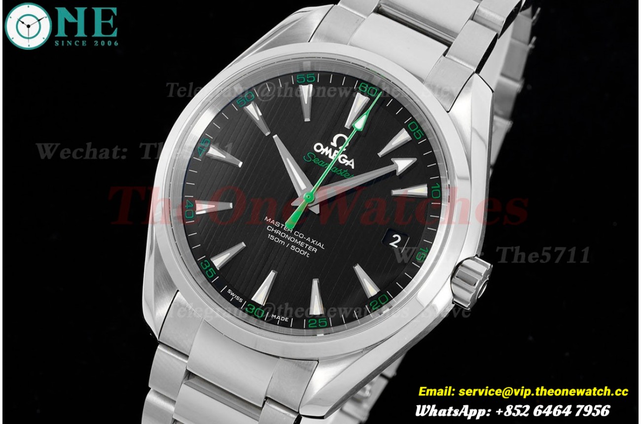 Aqua Terra 150m 41mm SS/SS Black/Green VSF A8500