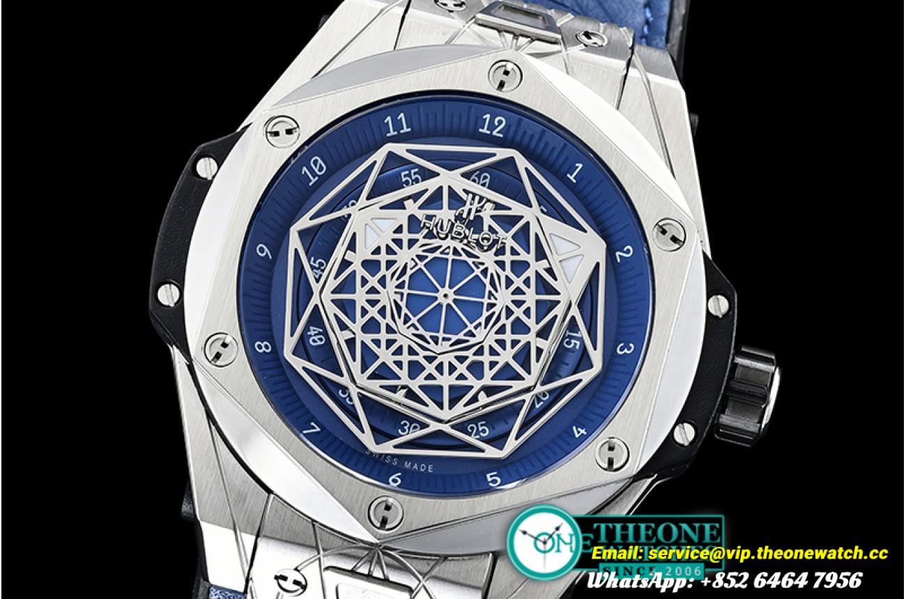 Hublot - Big Bang Sang Bleu Ltd Ed SS/LE Blue TMF Miyota 27J