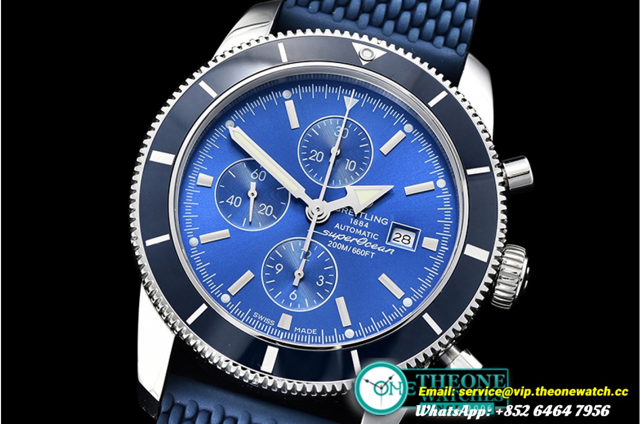 Breitling - SuperOcean Heritage II Chrono SS/RU Blue OMF A7750