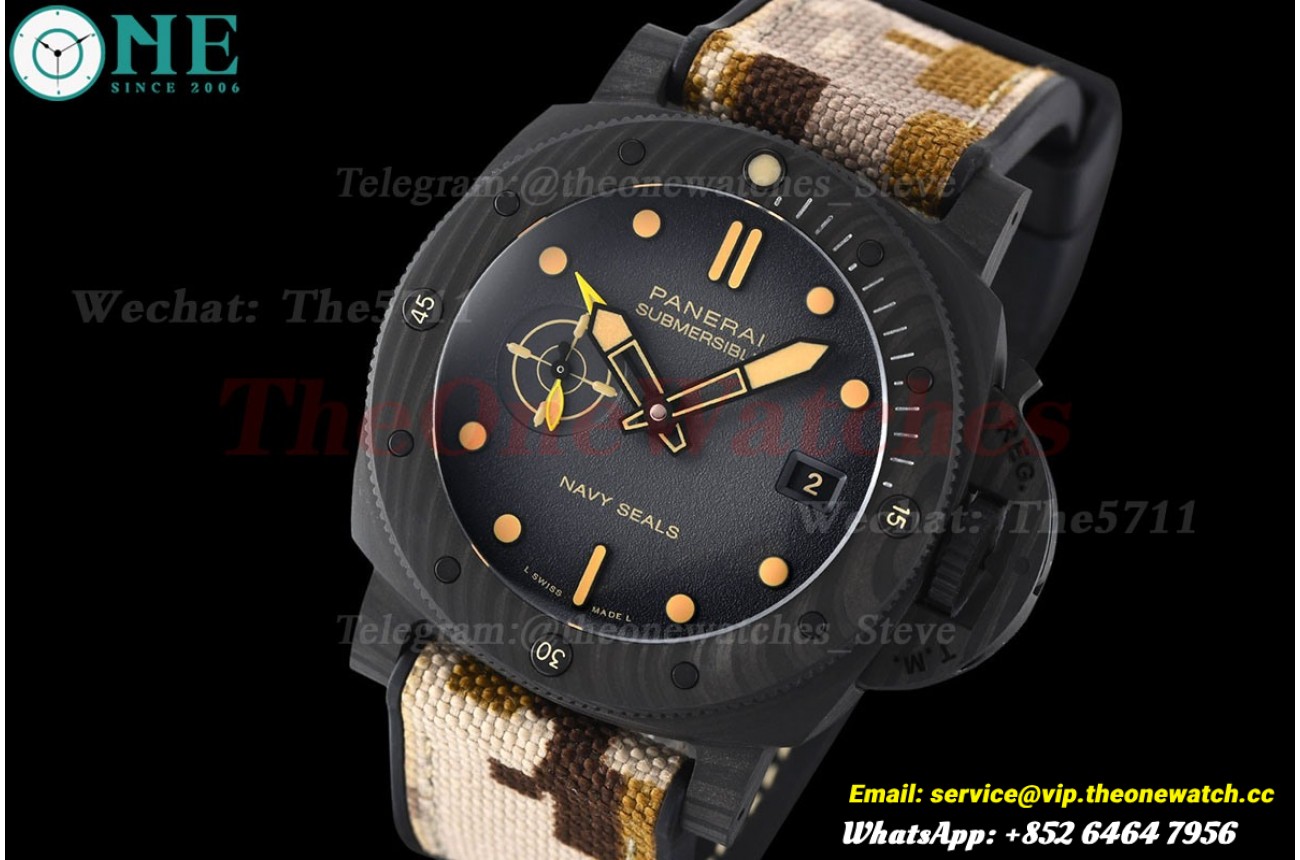 Submersible PAM1513 44mm Carbon/NY Grey Dial VSF P900
