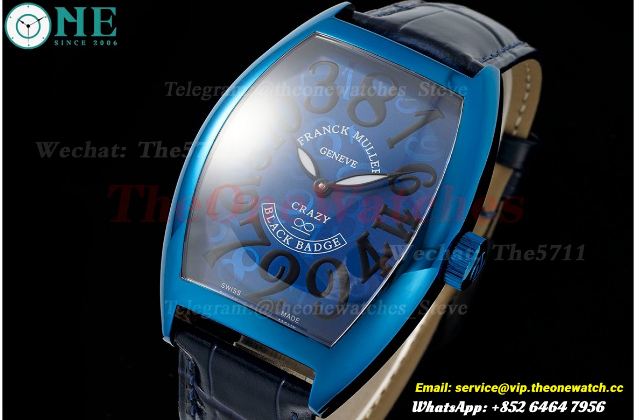 Crazy Hours 40mm Blue PVD/LE Blue Dial TWF A23J
