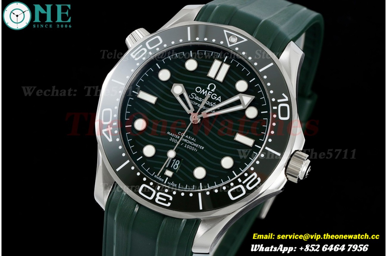 Seamaster 300m SS/RU Green/Dot SBF A8800