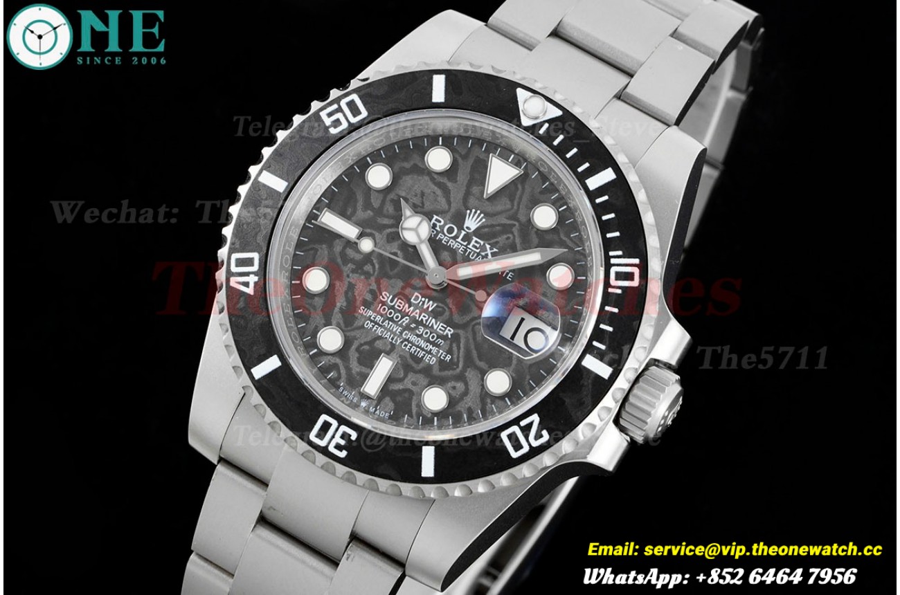 Submariner DIW 40mm 904L SS/SS Black Dial DIWF VR3135