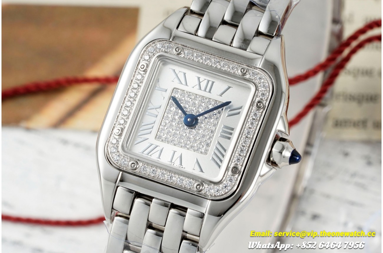 Panthere Secrete De Ladies 22mm Dia SS/SS Diamonds Dial AF Quartz