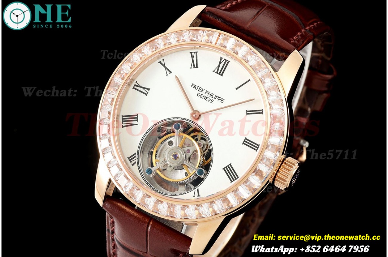 Complications 42mm Dia RG/LE White Dial RMSF Tourb