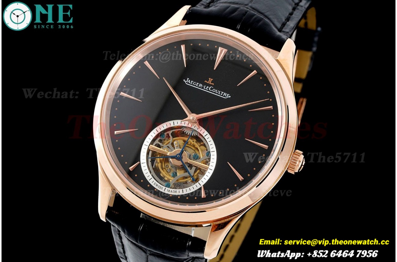 Master Ultra Thin 43mm RG/LE Black Dial RMSF Tourbillon
