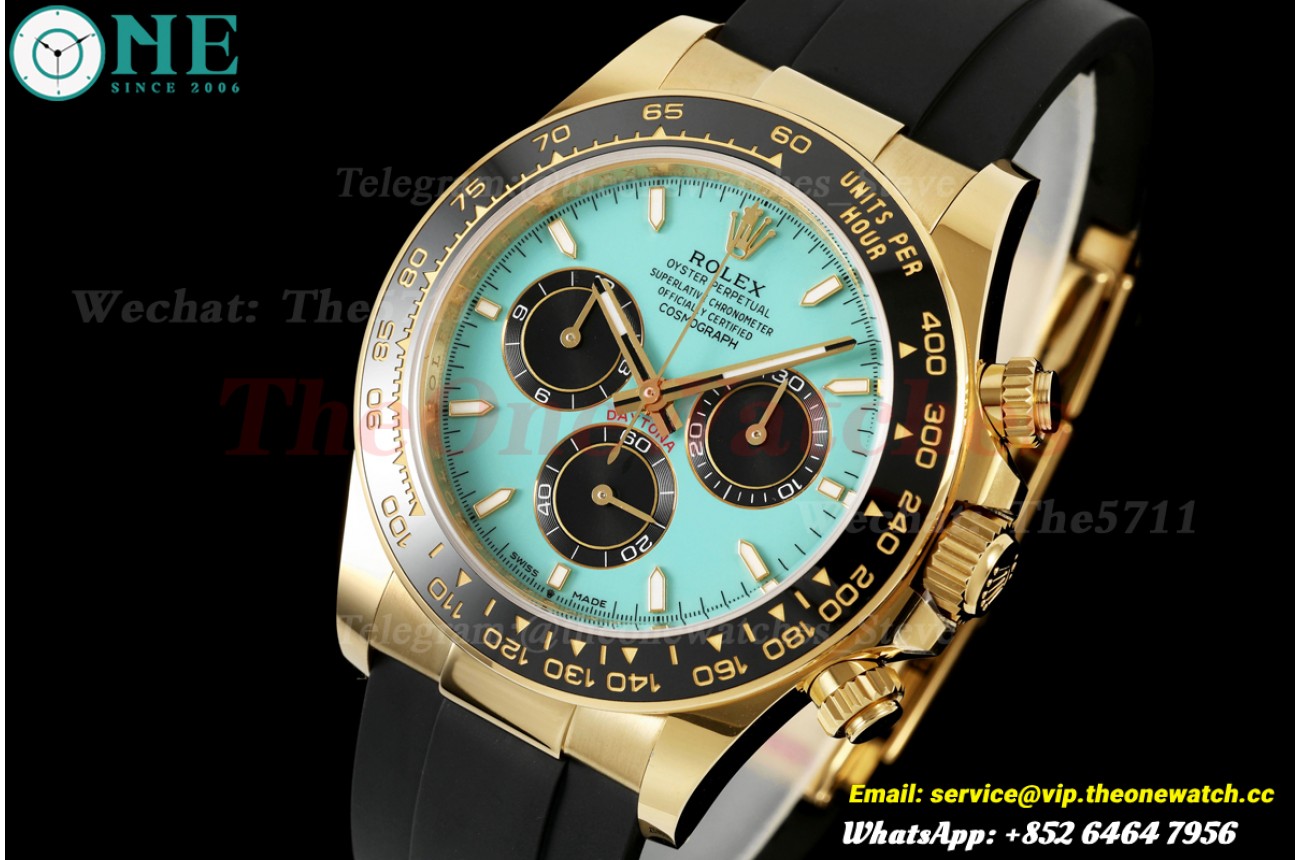 Daytona 126518 40mm YG/RU Tiffany/Stk WF JH4131 (Weighted Approx.161g) (Free Sprung)