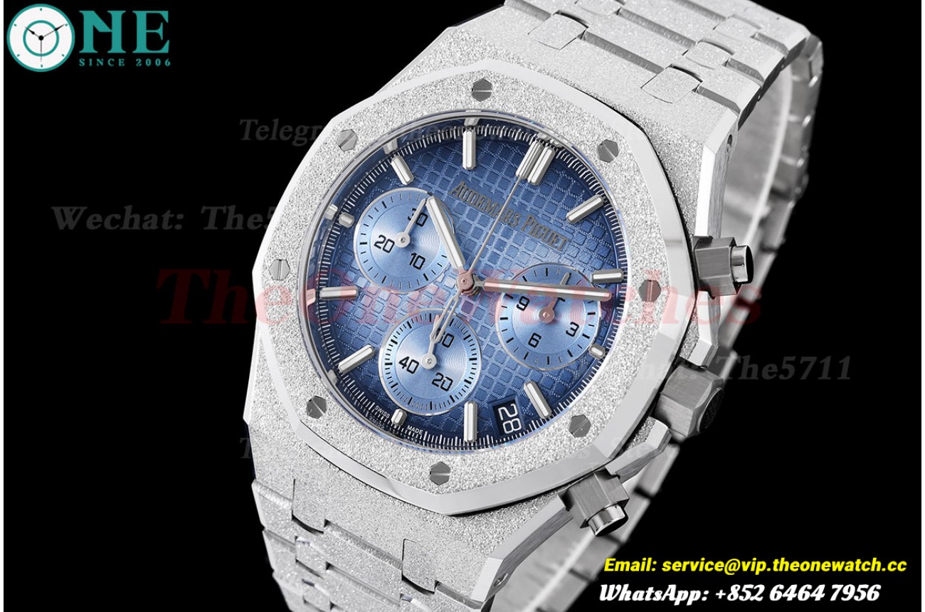 Royal Oak Chrono 26240BC Frosted 41mm SS/SS Ice Blue Dial DDF DD4401 (SW Dial)