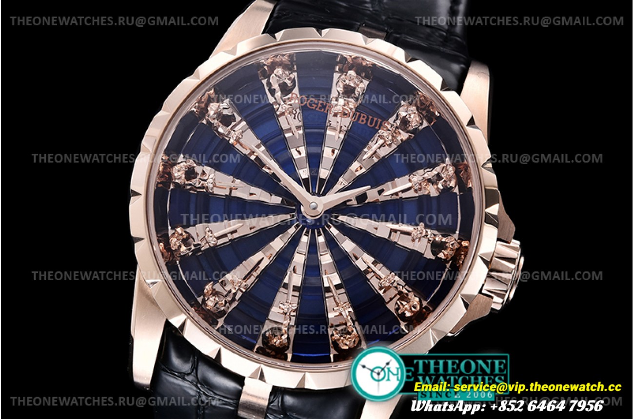 Roger Dubuis - Excaliber Knights Table RG/LE Blue Jewel ZZF MY9015