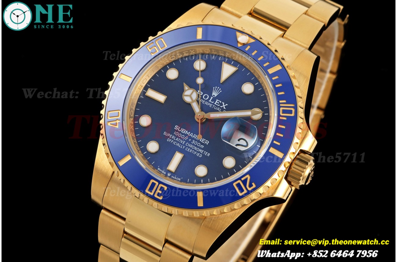 Submariner 126618LB 41mm YG/YG Blue Dial RCF VR3235