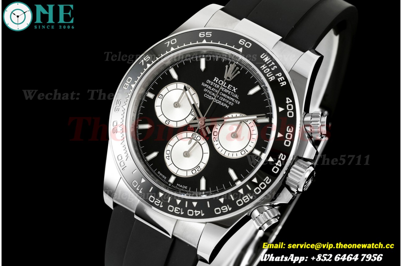Daytona 126519 40mm SS/RU Black/Stk WF JH4131 (Weighted Approx.161g) (Free Sprung)