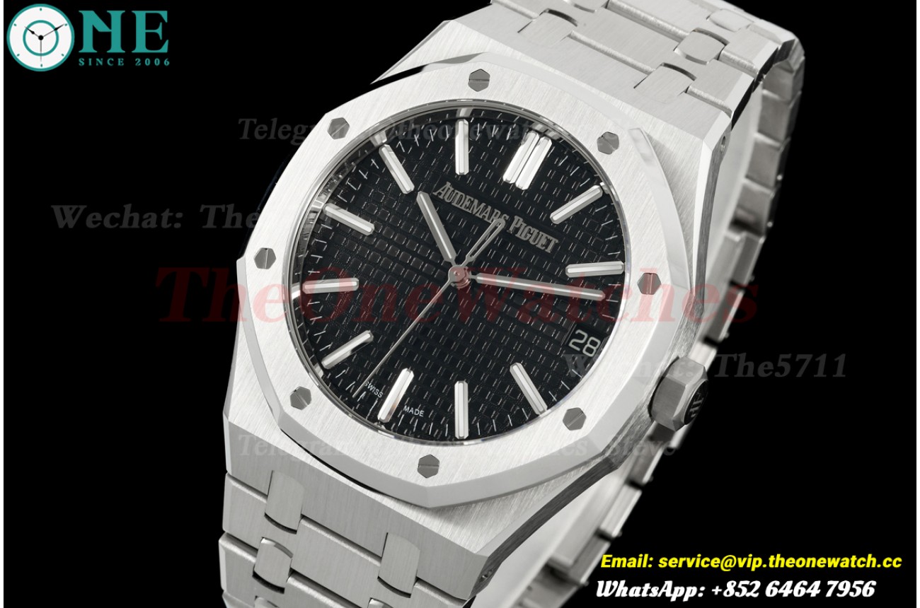 Royal Oak 41mm 15510 “50th Anniversary” SS/SS Black/Stk DDF DD4302
