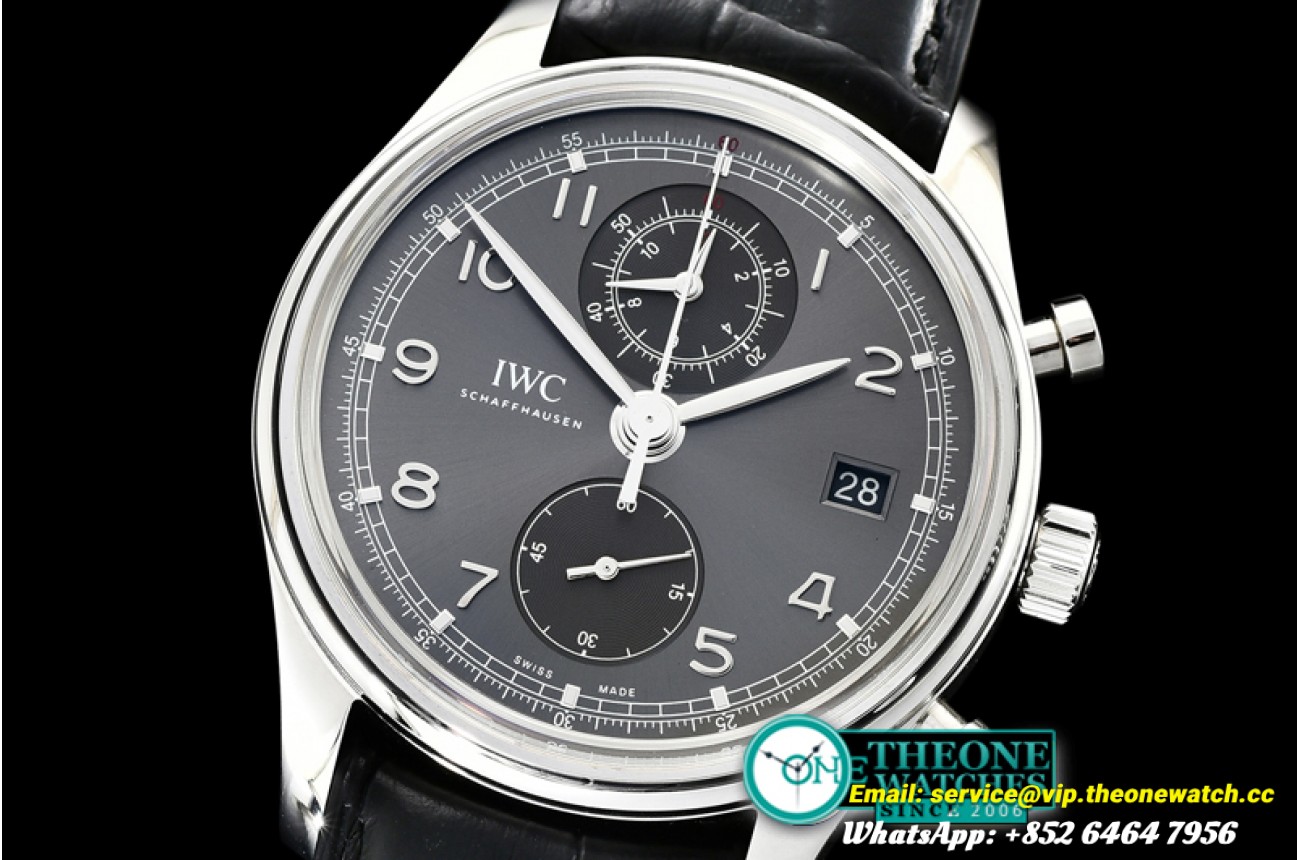 IWC - Portuguese Chrono Classic IW390404 SS/LE Grey ZF A7750