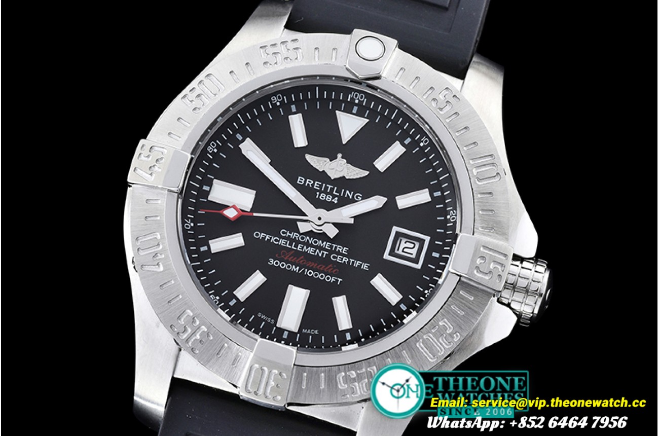 Breitling - Avenger SeaWolf 45mm SS/RU Blk/Stk A2836