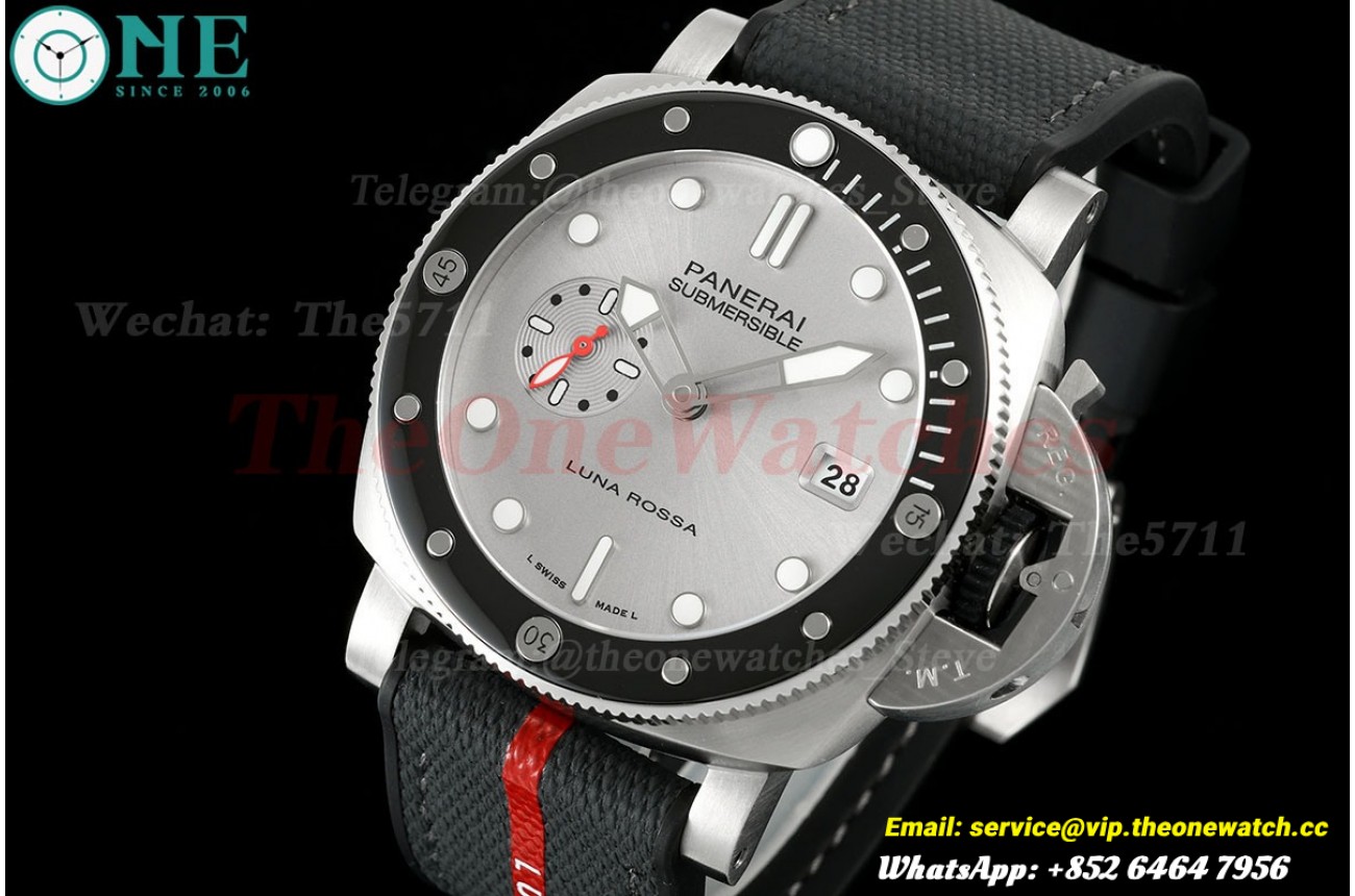 Submersible PAM1681 44mm SS/NY Silver Dial VSF P900