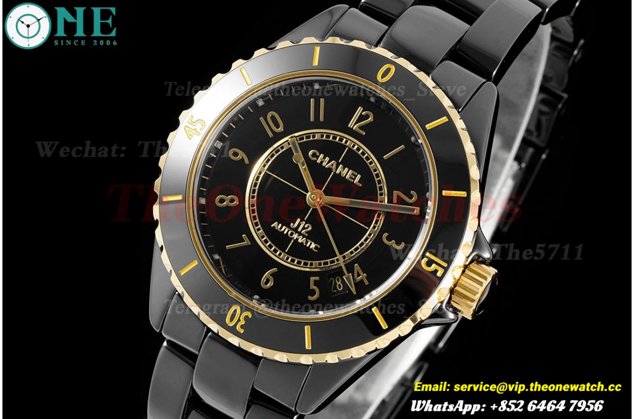 J12 38mm RG Ceramic/Cer Black Dial HTF A12.1