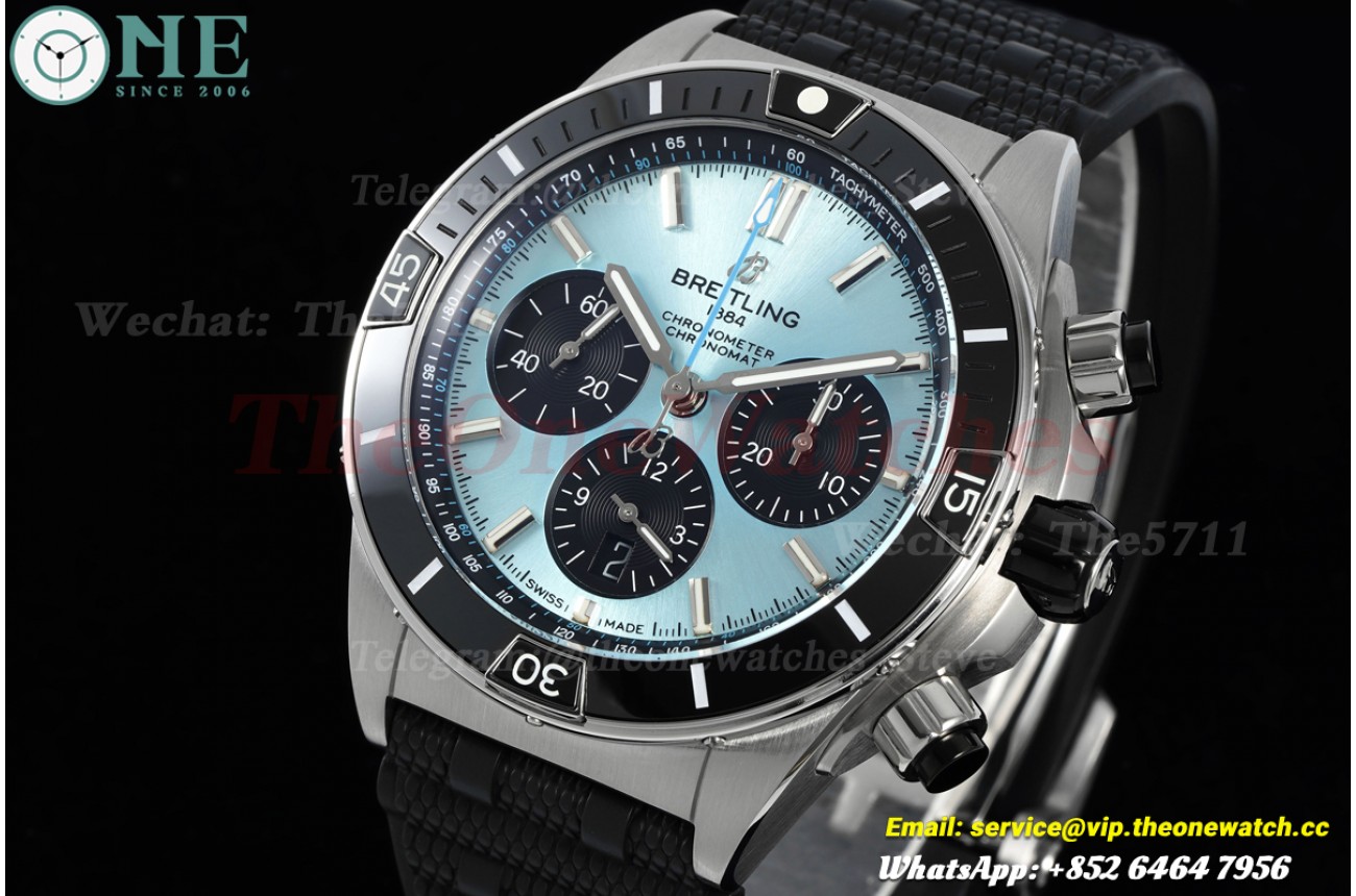 Super Chronomat B01 44MM SS/RU Ice Blue/Stk BLF A7750