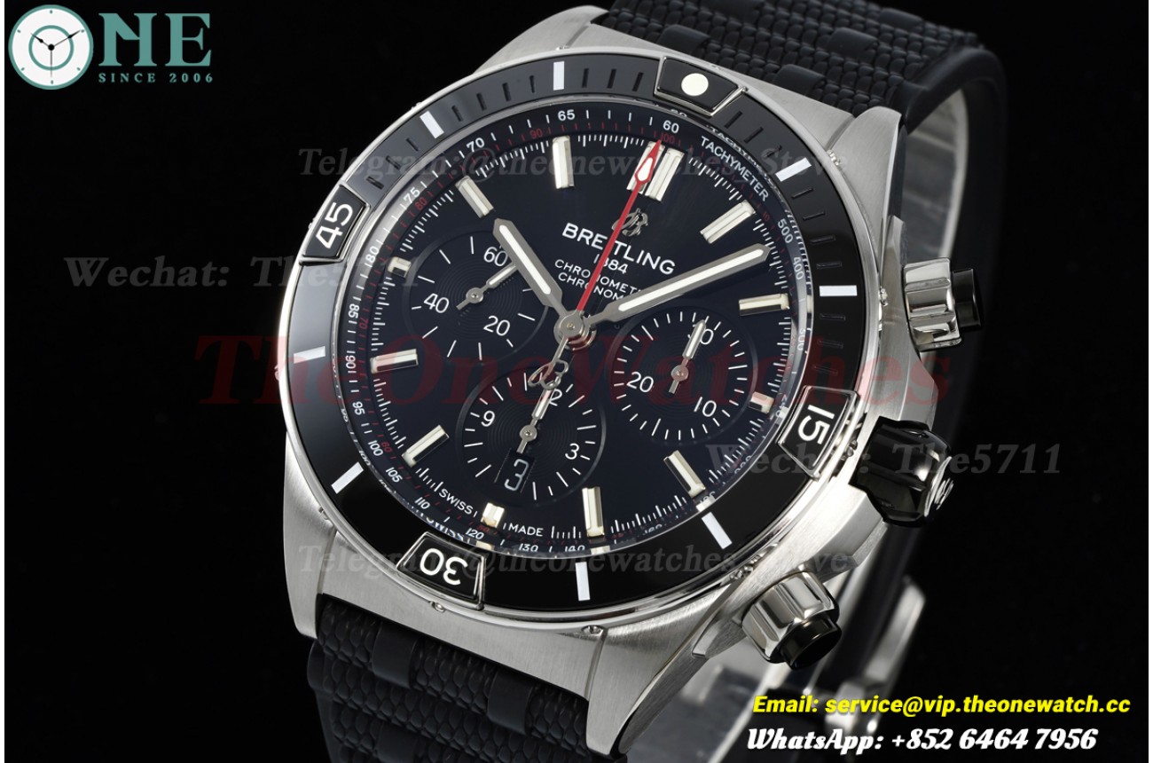 Super Chronomat B01 44MM SS/RU Black/Stk BLF A7750