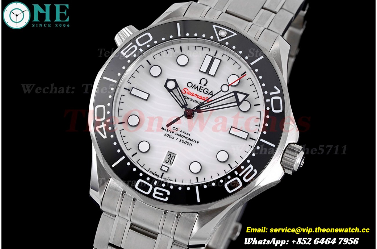 Seamaster 300m Basel 2018 SS/SS White/Dot ZF A8800