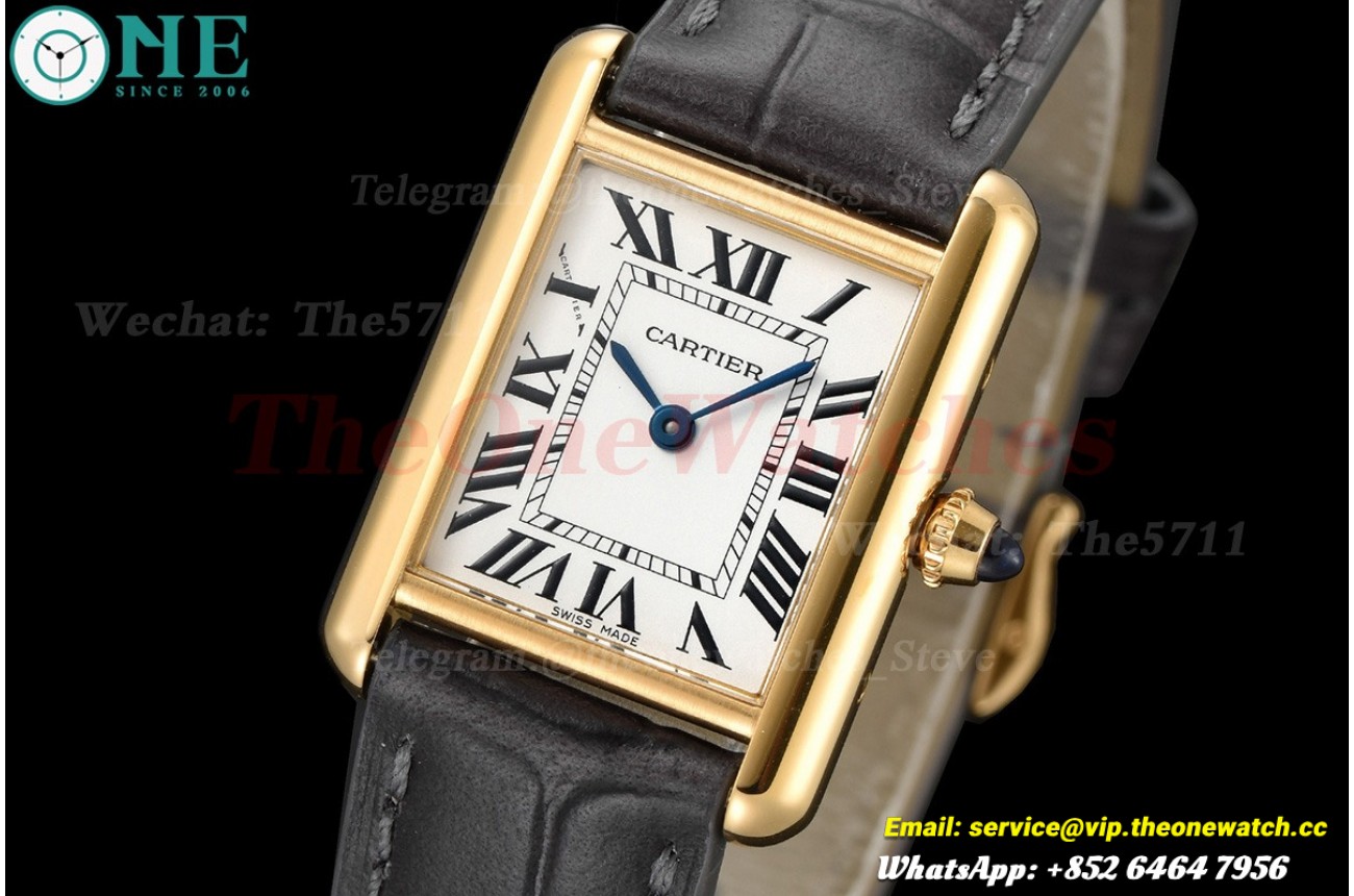 Tank Louis 22mm White YG/LE White Dial F1F Quartz