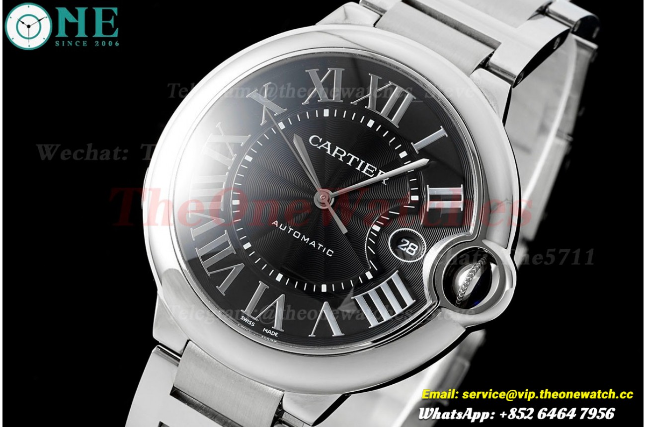 Ballon Bleu De Cartier 42mm SS/SS Black Dial AF A2824