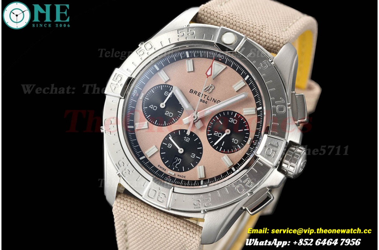 Avenger B01 Chrono 44mm SS/NY Beige Dial BLSF Cal.01
