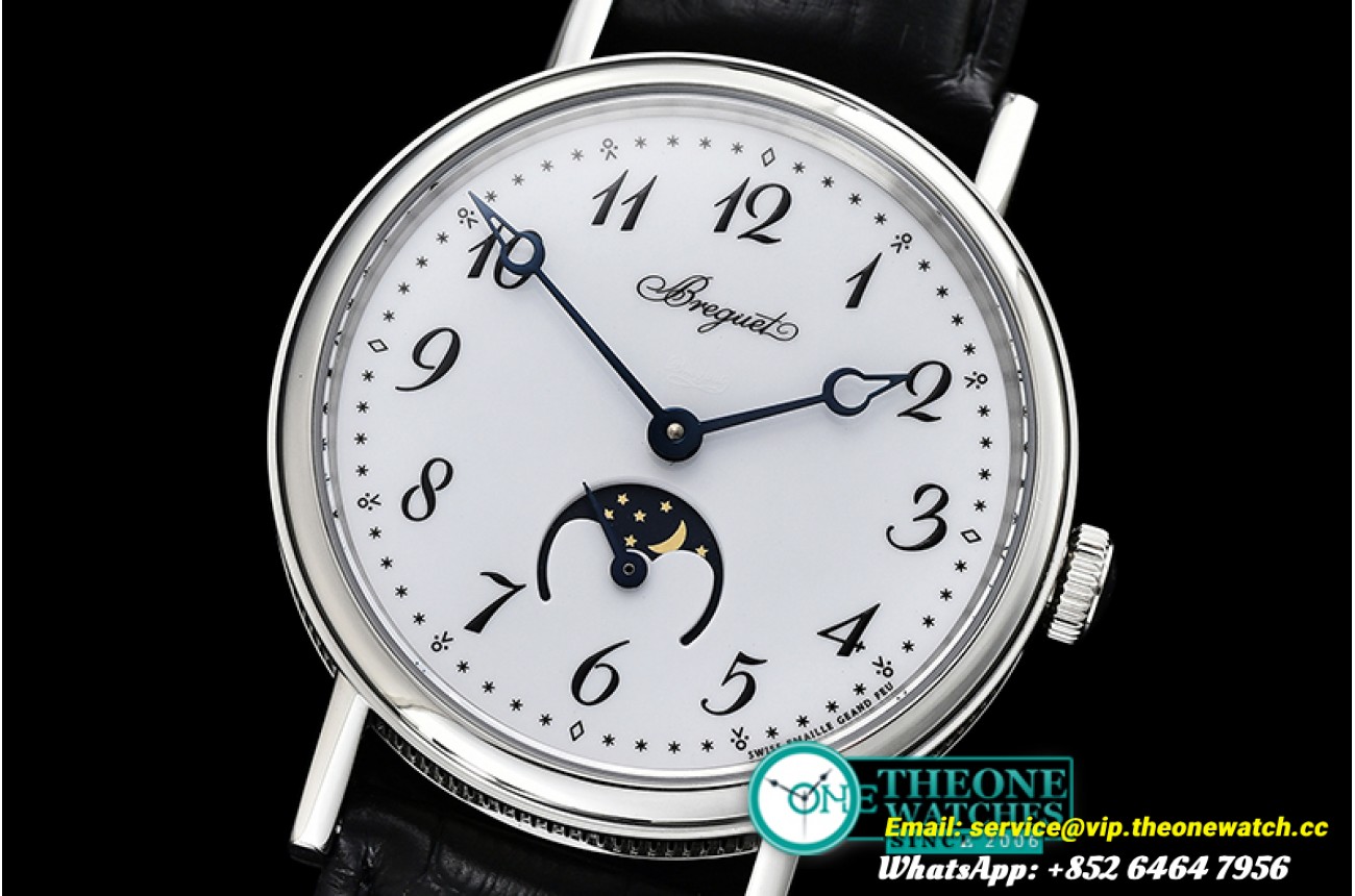Breguet - Breguet Classique MoonPhase SS/LE White MY9015 Mod