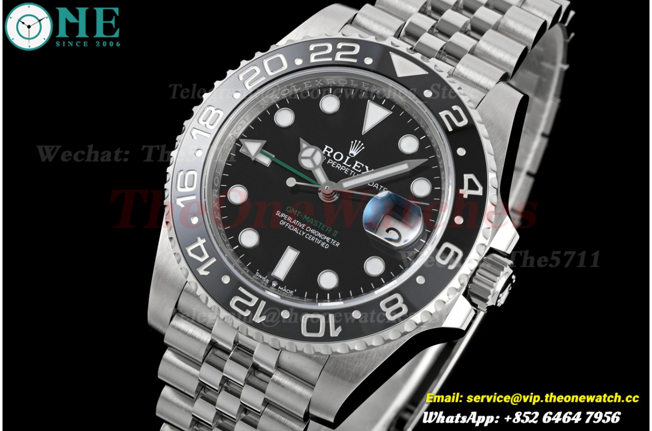 GMT Master II 126710  Bruce Wayne Jub 40mm SS/SS Black Dial RCF SH3285