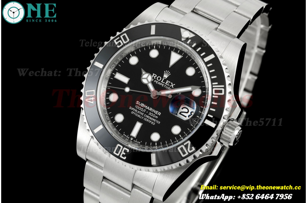 Submariner 126610LN 41mm SS/SS Black Dial VF DD3235