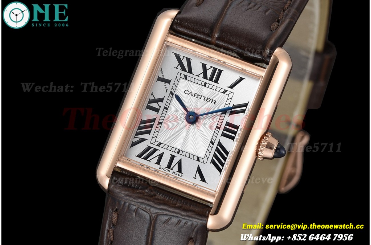 Tank Louis 22mm Brown RG/LE White Dial F1F Quartz