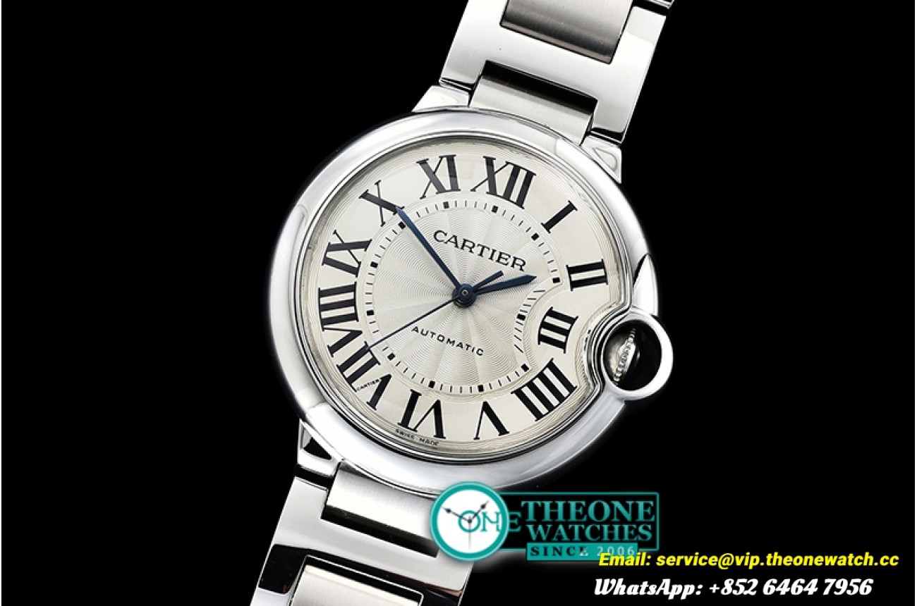 Cartier - Balon Bleu Ladies 33mm SS/SS Wht BVF Jap NH05