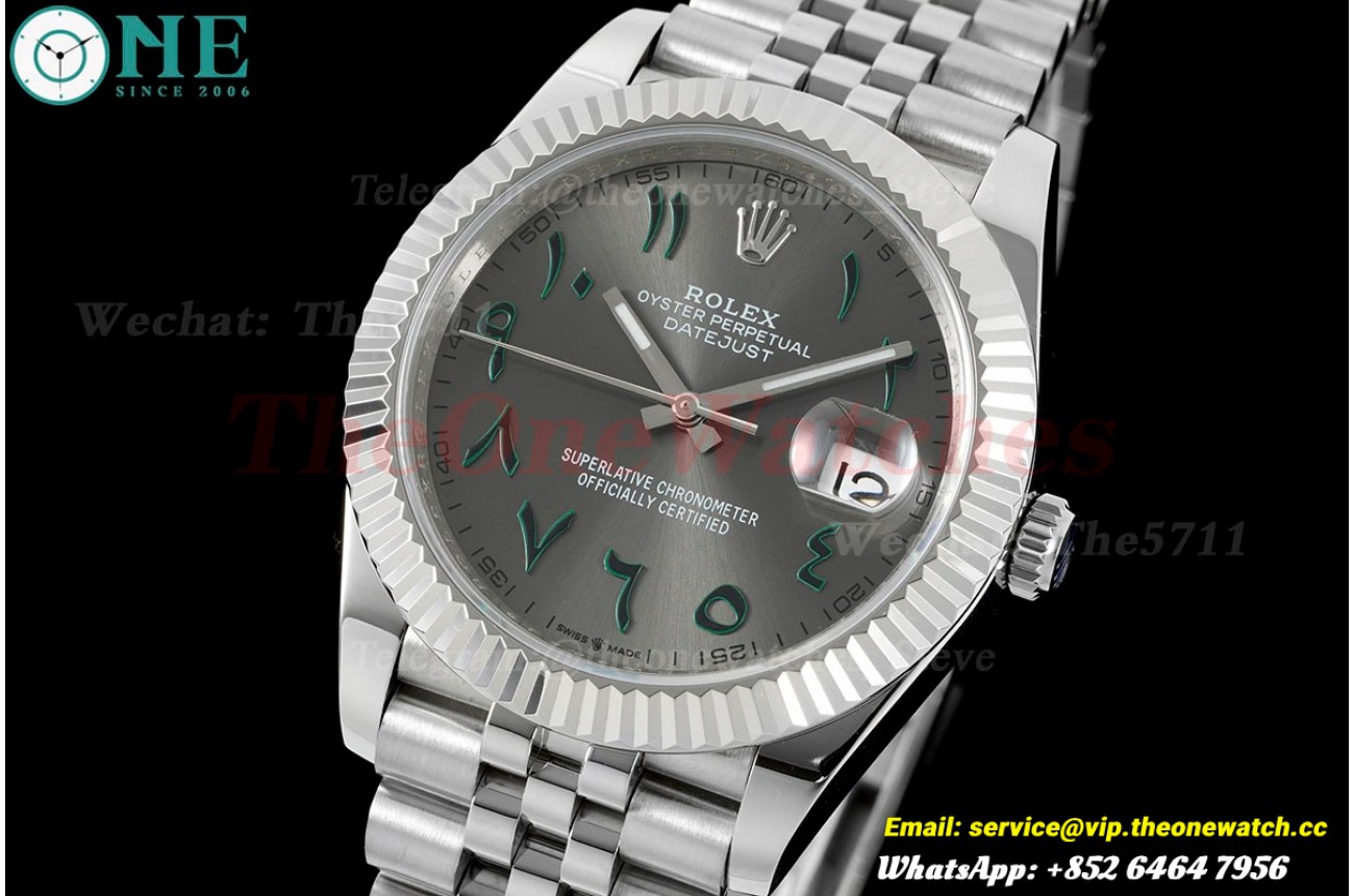 Datejust 41mm Grey Dial SS/SS  Jubilee 904L DIW A3235