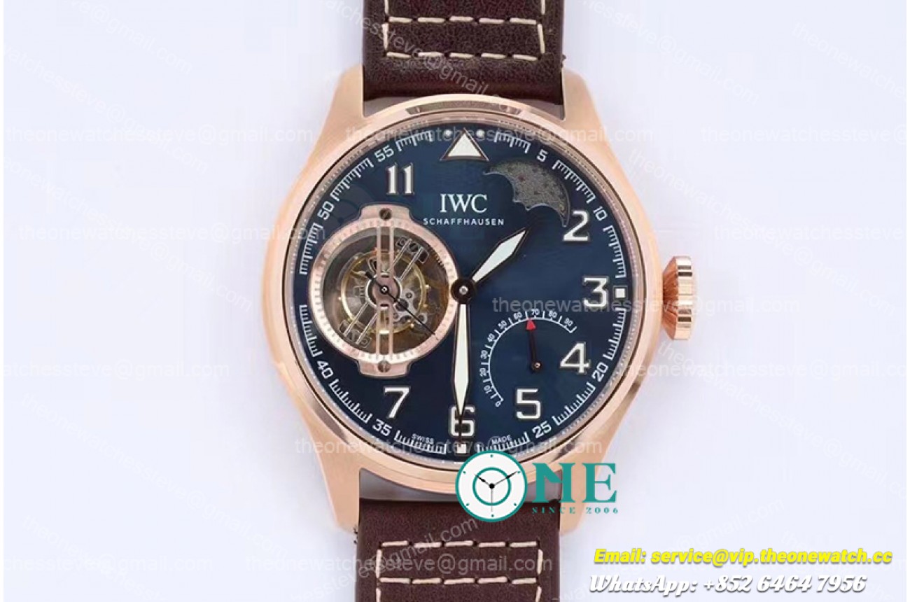 IWC - Big Pilot CF Tour LPP RG/LE Blue/Num BBSF Tourbillon