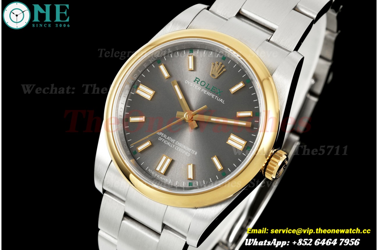 Oyster Perpetual 100th Anniversary 126000 36mm SS/SS Grey Dial QF SH3230