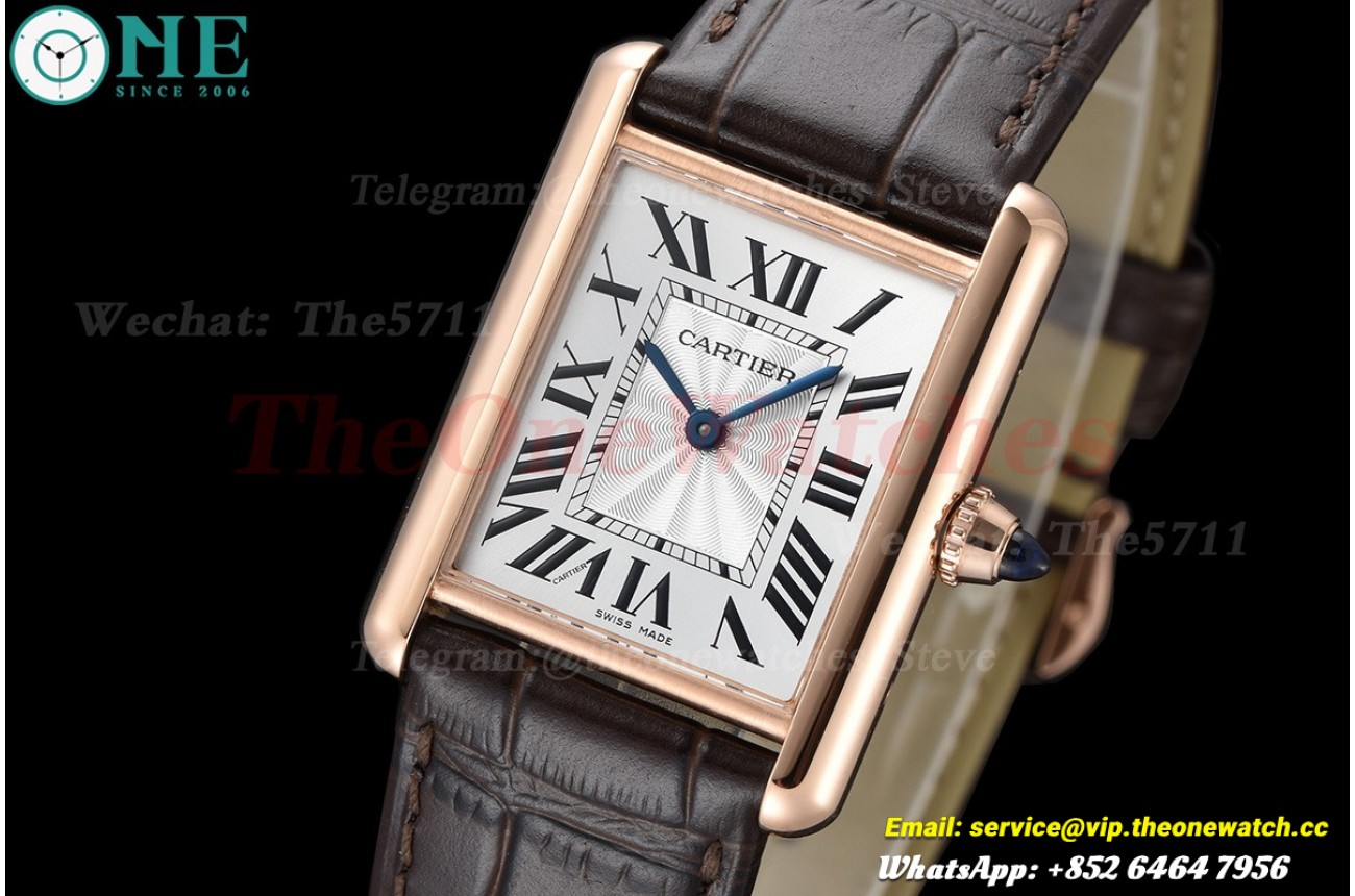 Tank Louis 25.5mm Brown RG/LE White Dial F1F Quartz