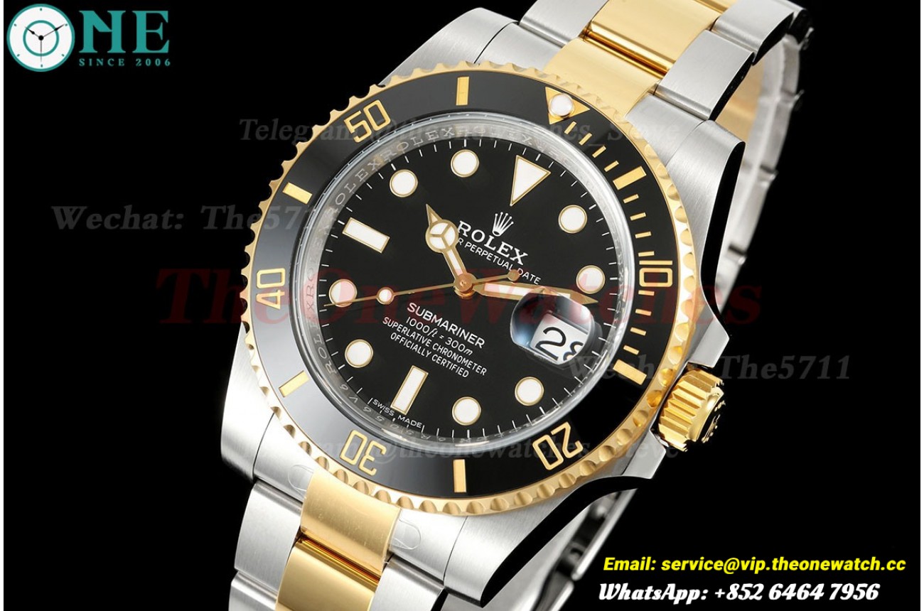 Submariner 116613LN 40mm YG/SS Black Dial ARF VS3135